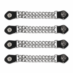 Set of Four Liberty Torch Vest Extenders with Chrome Chain – AC1074-OS-DL