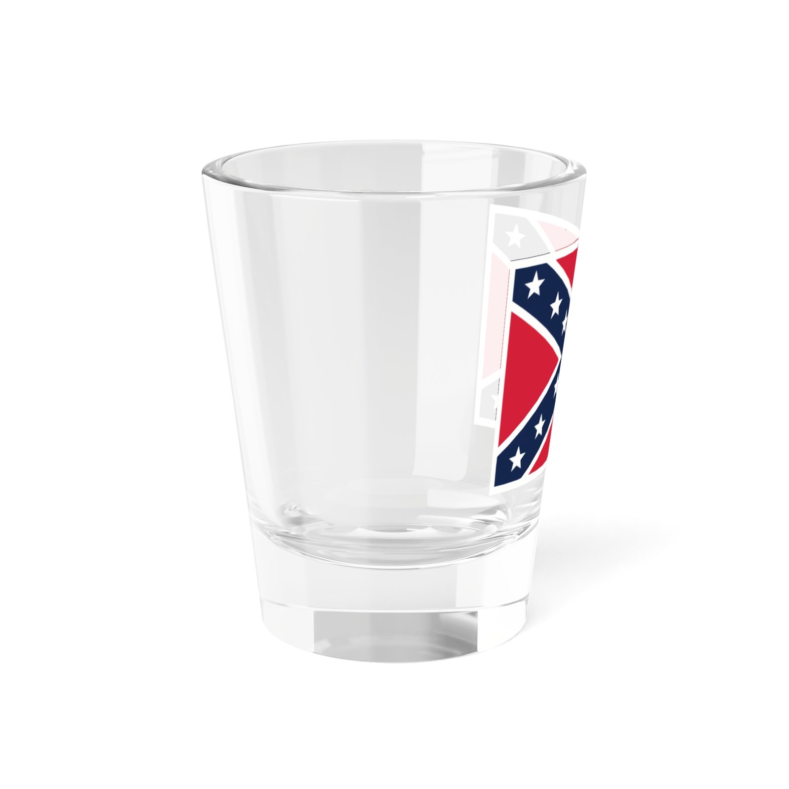 1.5oz Shot Glass - Confederate Flag Design - Rebel Glassware - Image 5