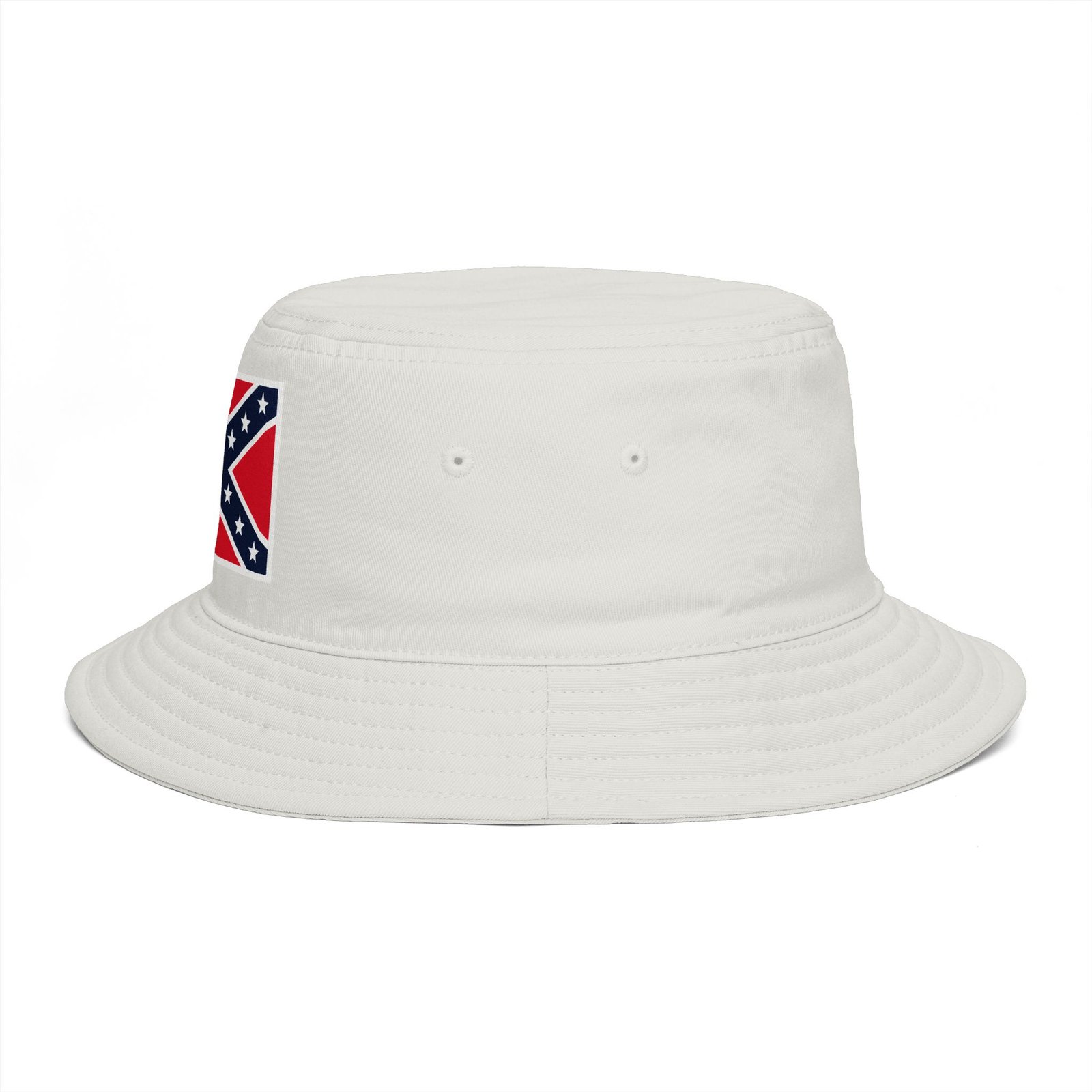 Confederate Flag Bucket Hat - Retro Rebel Patch Summer Sun Hat - Image 11