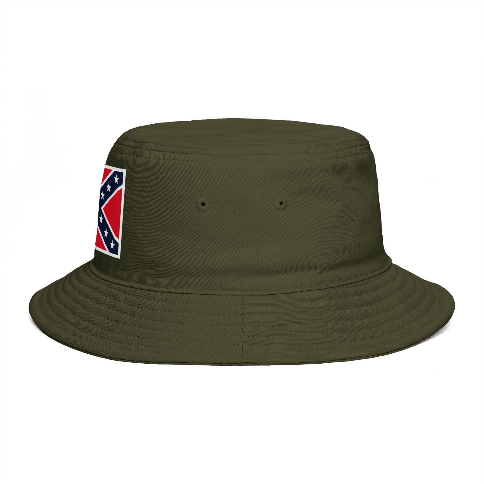 Confederate Flag Bucket Hat - Retro Rebel Patch Summer Sun Hat - Image 10
