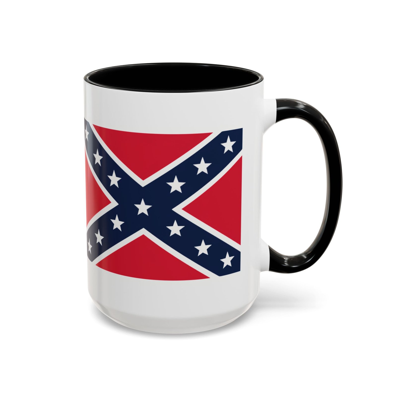 Accent Coffee Mug - Rebel Flag - Confederate - Heritage Cup - Choice of Colors - Image 19