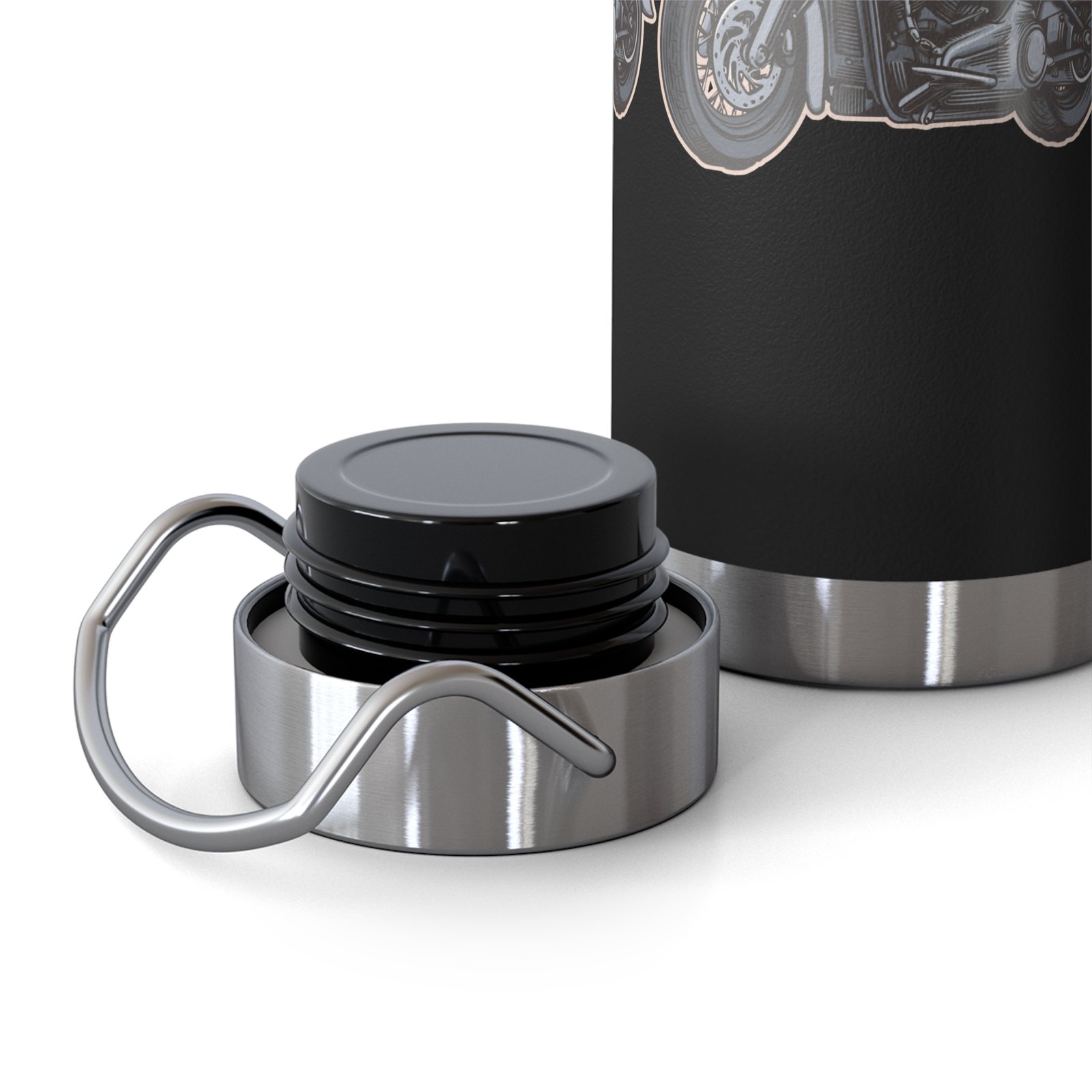 'All American Hillbilly' - 'Rebel Road' - Motorcycle - 22oz Insulated Water Bottle - Image 8