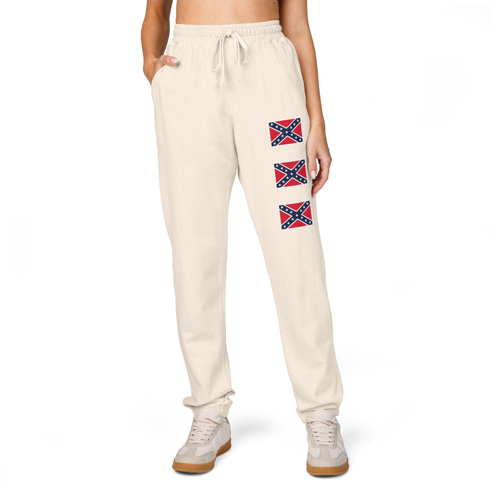 Confederate Flag Sweatpants - Rebel Flag Design - Unisex Sweat Pants - Choice of Colors - Image 8