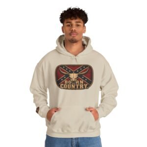 Hoodie - Confederate Pullover - 'Born Country' - Hooded Sweatshirt - Rebel - Choice of Colors