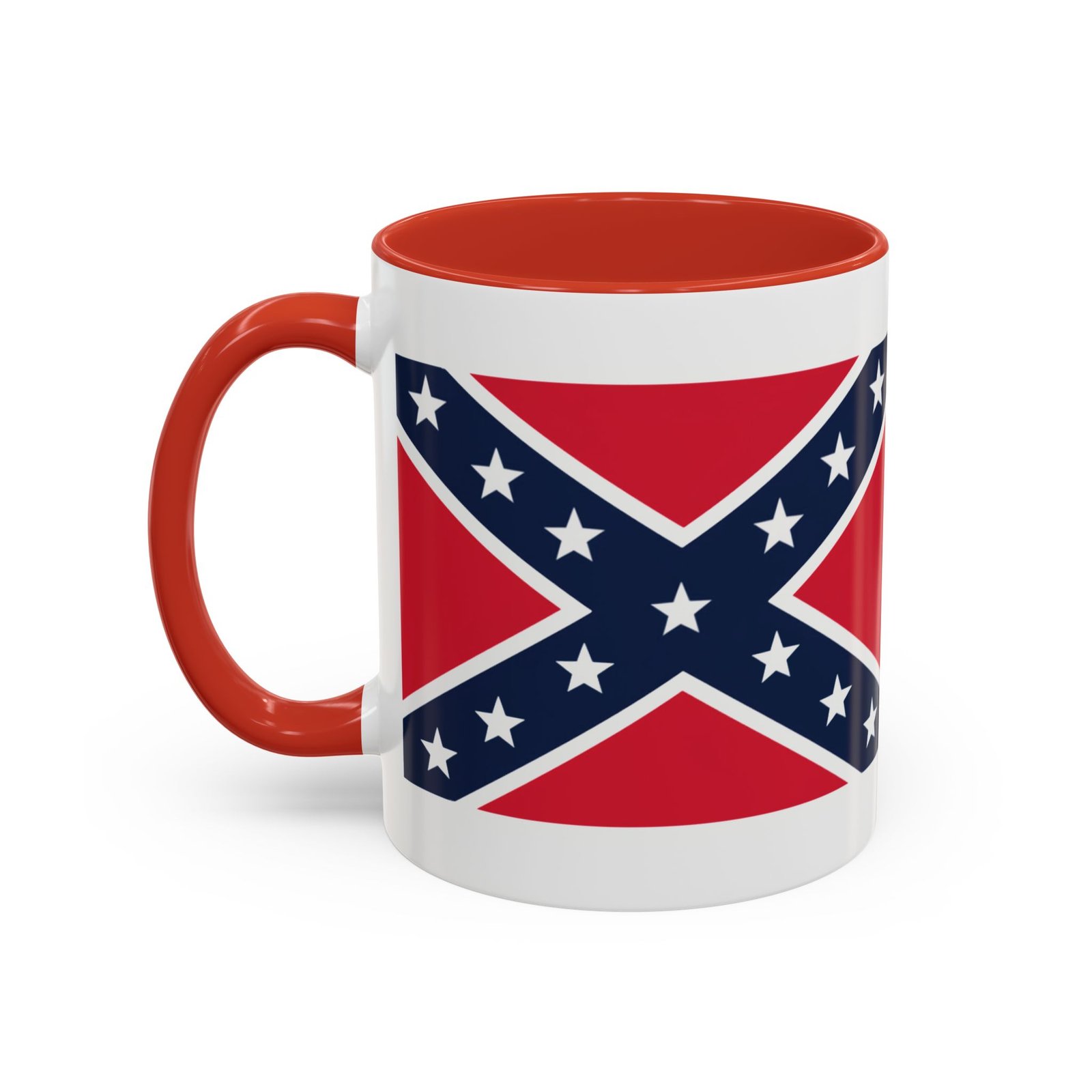 Accent Coffee Mug - Rebel Flag - Confederate - Heritage Cup - Choice of Colors - Image 6