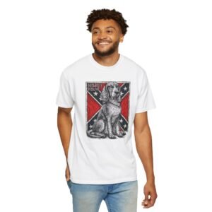 Garment-Dyed T-shirt - Comfort Colors 1717 - Heritage Flag - Dog - 'Hillbilly Hound'