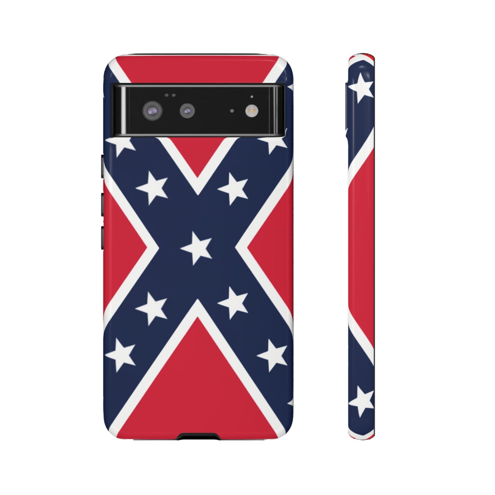 Phone Case - Confederate Flag Design Cover - Google Pixel 6 7 8 9 Versions