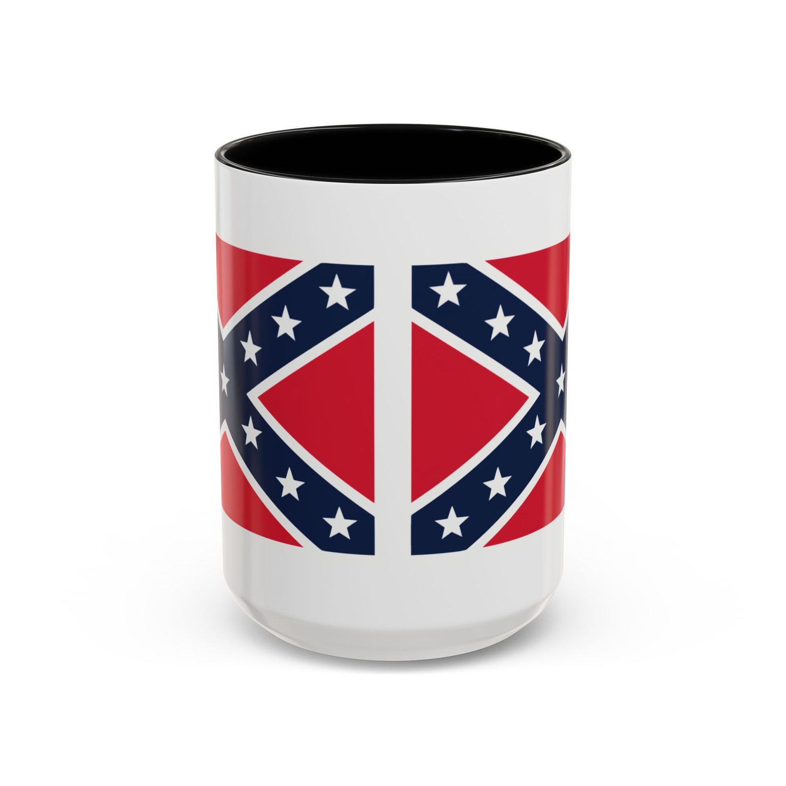 Accent Coffee Mug - Rebel Flag - Confederate - Heritage Cup - Choice of Colors - Image 18