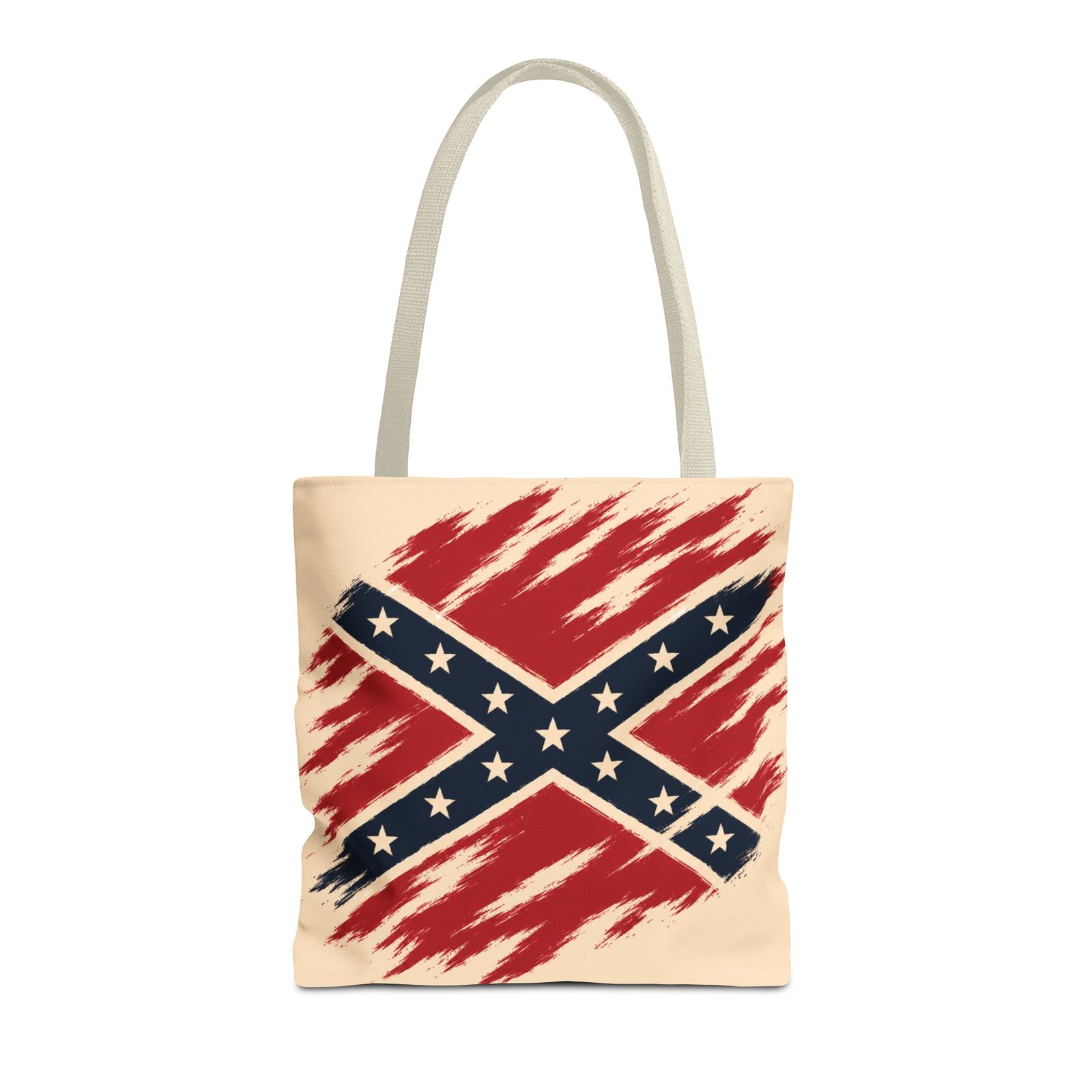 Tote Bag - Stylized Rebel Flag - Confederate - Cream Bag - Choice of Handle Colors 16 Tote Bag - Stylized Rebel Flag - Confederate - Cream Bag - Choice of Handle Colors - Image 16