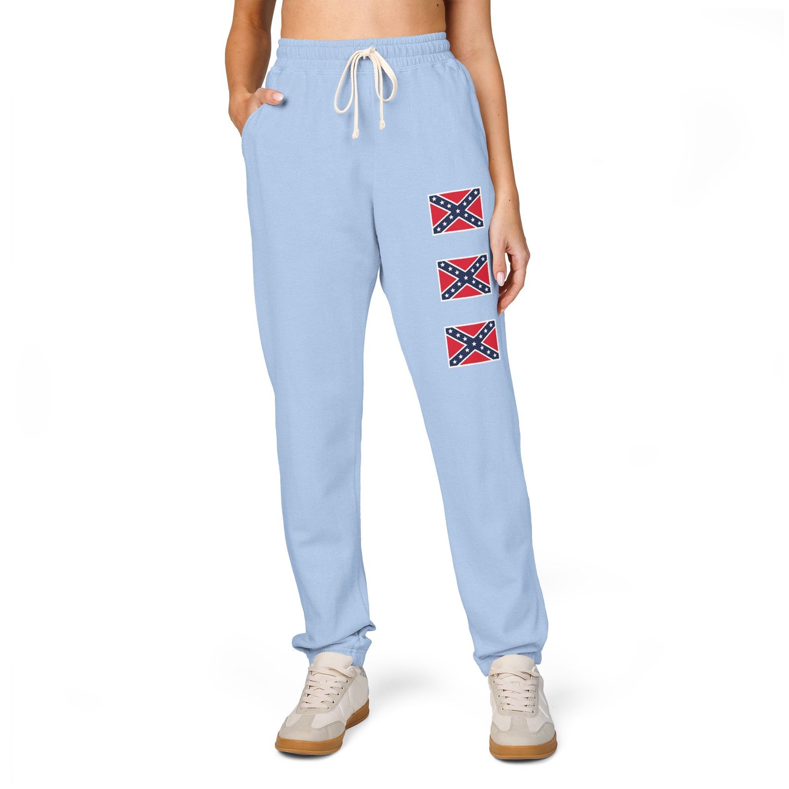 Confederate Flag Sweatpants - Rebel Flag Design - Unisex Sweat Pants - Choice of Colors - Image 7