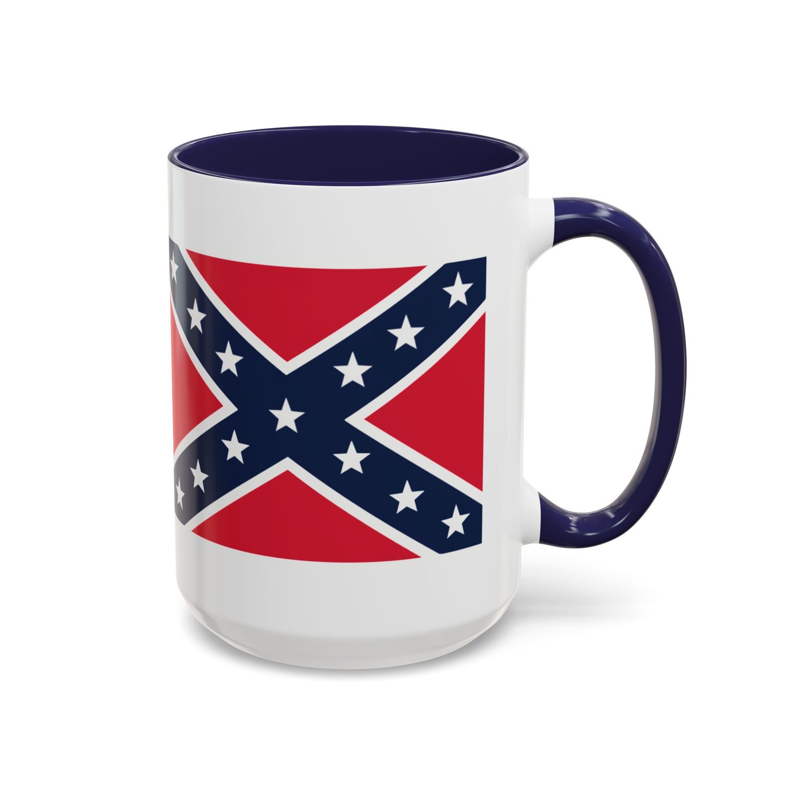 Accent Coffee Mug - Rebel Flag - Confederate - Heritage Cup - Choice of Colors - Image 23