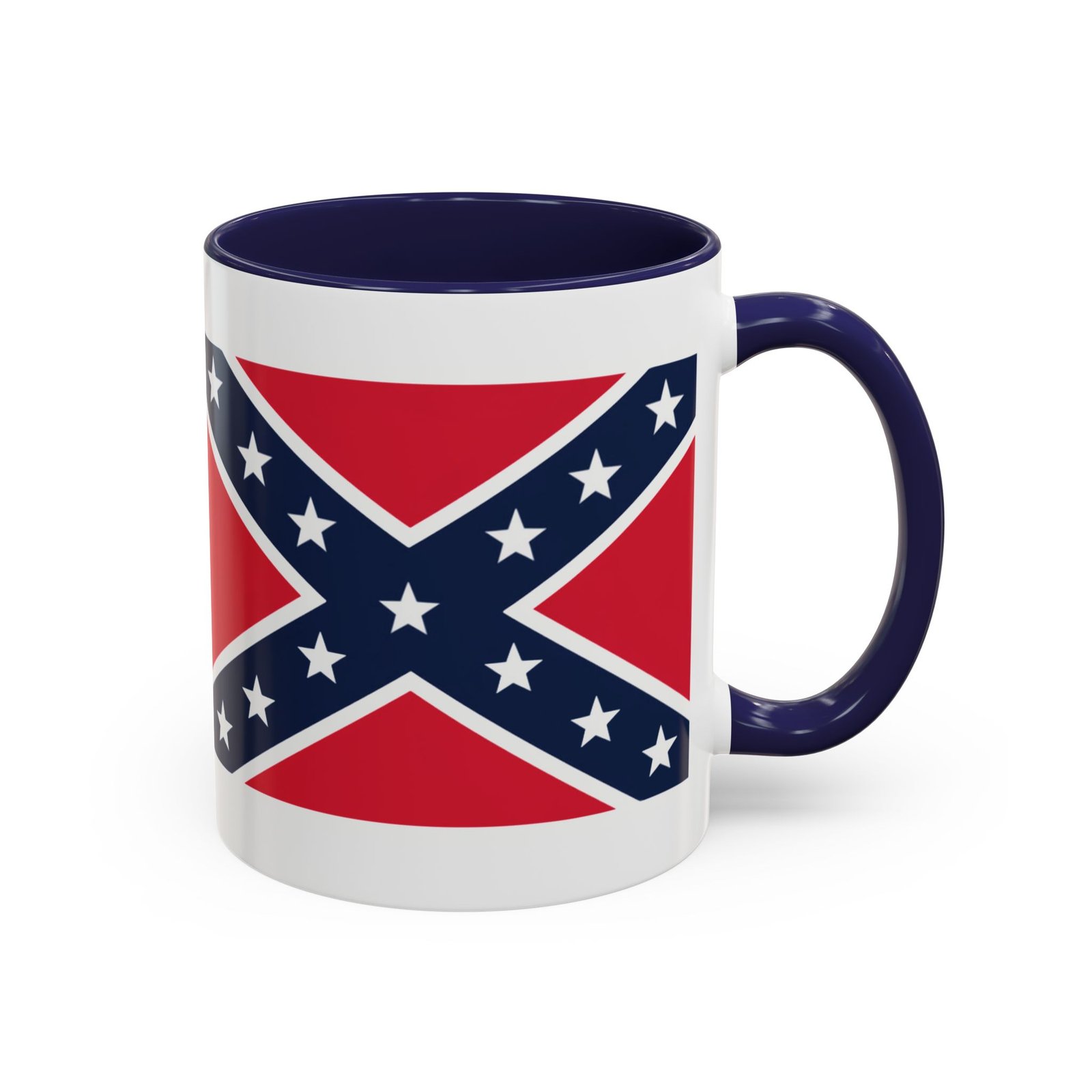 Accent Coffee Mug - Rebel Flag - Confederate - Heritage Cup - Choice of Colors - Image 4