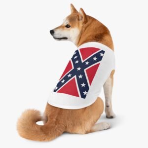 Pet Tank Top - Confederate Rebel Flag Design - Choice of Sizes and Colors