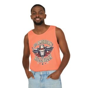 Tank Top - 'All American Hillbilly' Graphic Patriotic Southern Heritage Tee Shirt