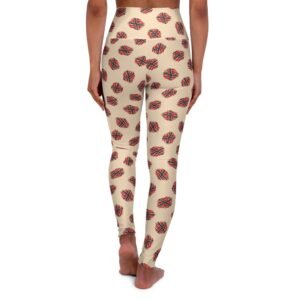 Rebel Flag High-Waist Yoga Leggings – Patriotic Stars & Stripes Pattern Activewear