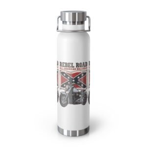 'All American Hillbilly' - 'Rebel Road' - Motorcycle - 22oz Insulated Water Bottle