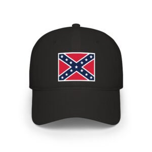 Low Profile Cap with Confederate Flag - Ballcap - Rebel - Choice of Colors