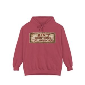 'Ain't Goin' Down 'Til Sundown' - Hoodie - Patch Look - Vintage - Hooded Jacket