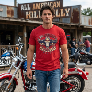 Garment-Dyed T-shirt - Comfort Colors 1717 - All American Hillbilly - Longhorn Steer Skull