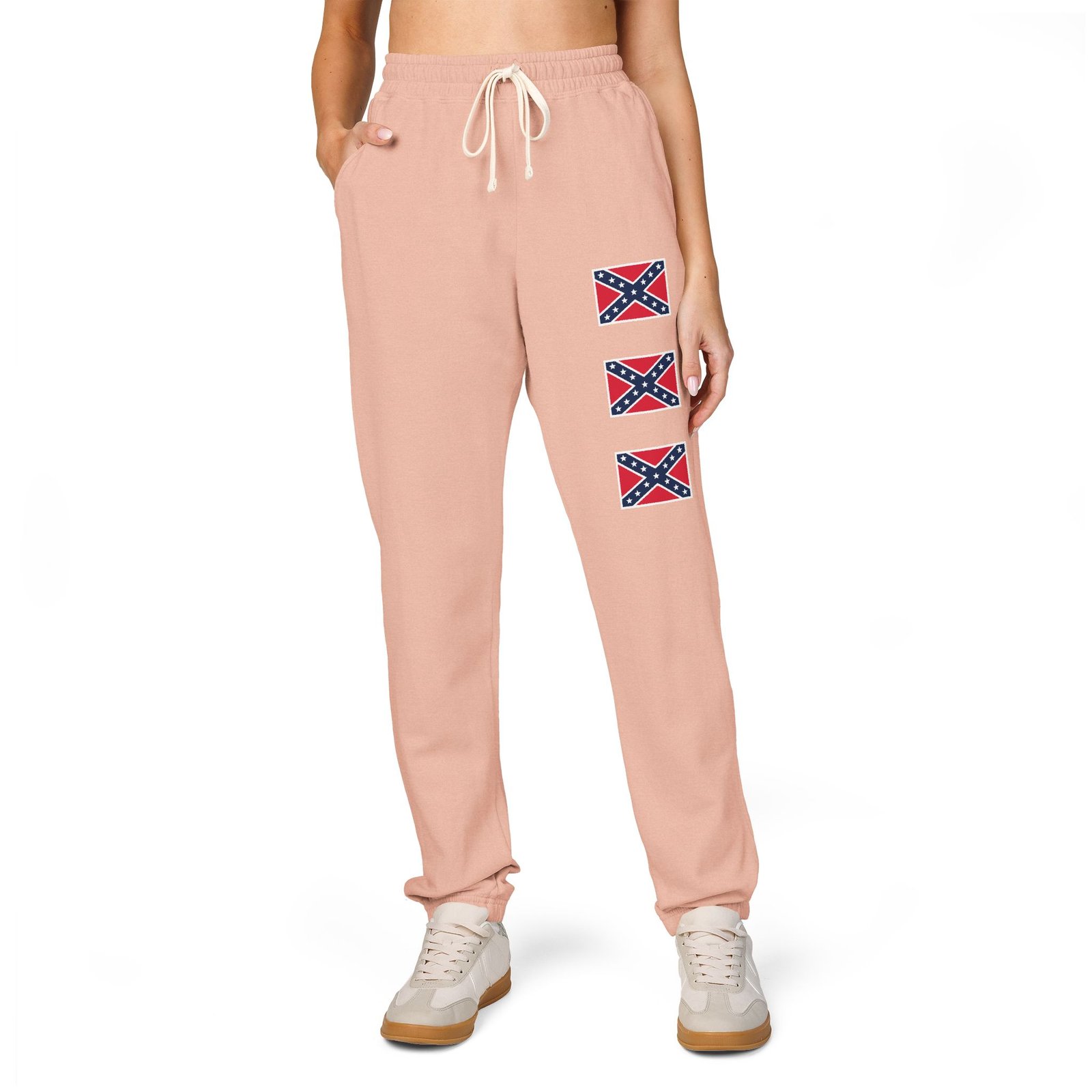 Confederate Flag Sweatpants - Rebel Flag Design - Unisex Sweat Pants - Choice of Colors - Image 5