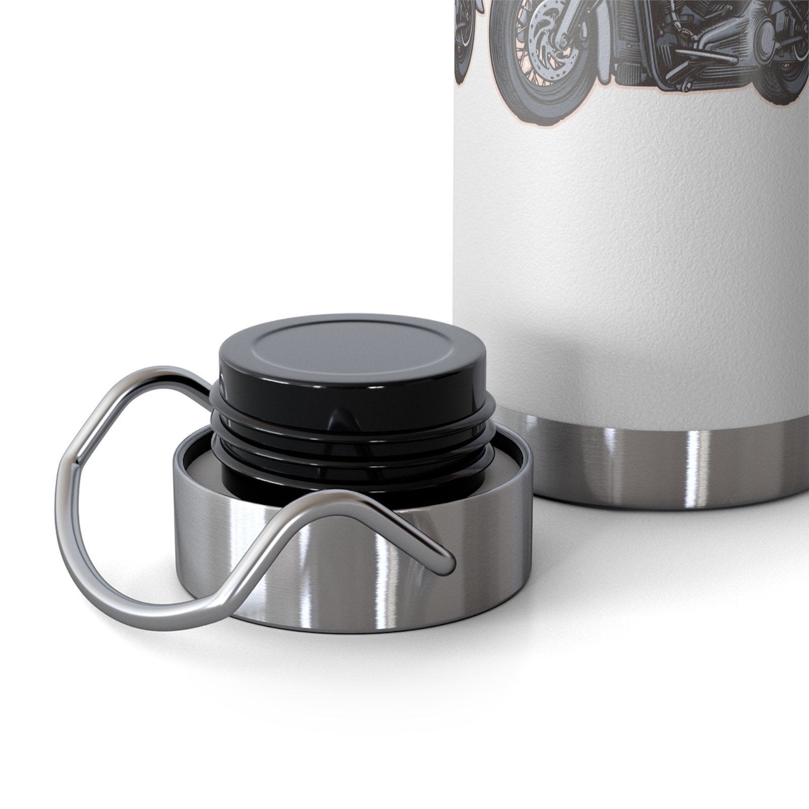 'All American Hillbilly' - 'Rebel Road' - Motorcycle - 22oz Insulated Water Bottle - Image 10