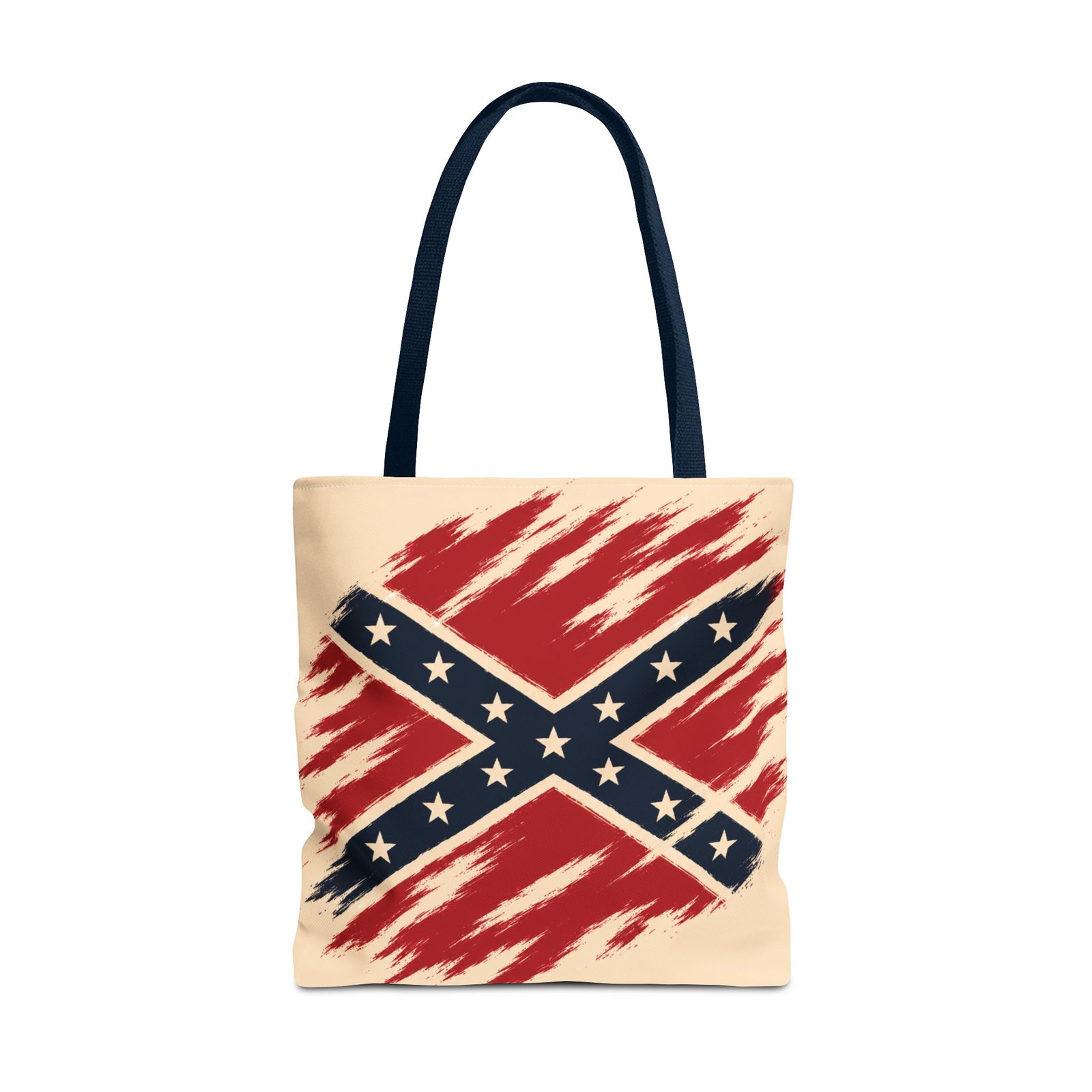 Tote Bag - Stylized Rebel Flag - Confederate - Cream Bag - Choice of Handle Colors 11 Tote Bag - Stylized Rebel Flag - Confederate - Cream Bag - Choice of Handle Colors - Image 11