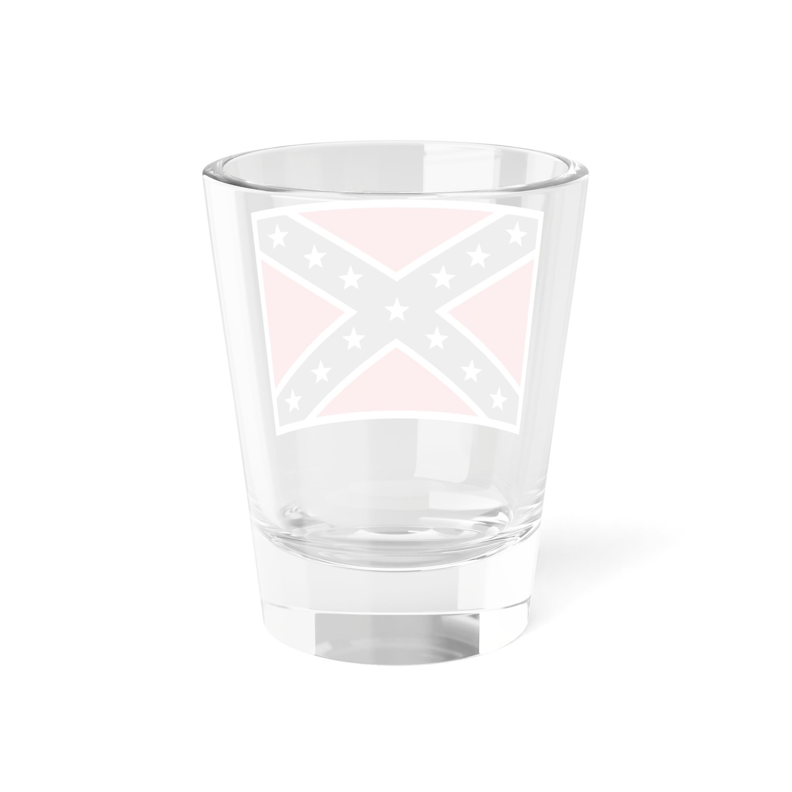 1.5oz Shot Glass - Confederate Flag Design - Rebel Glassware - Image 3