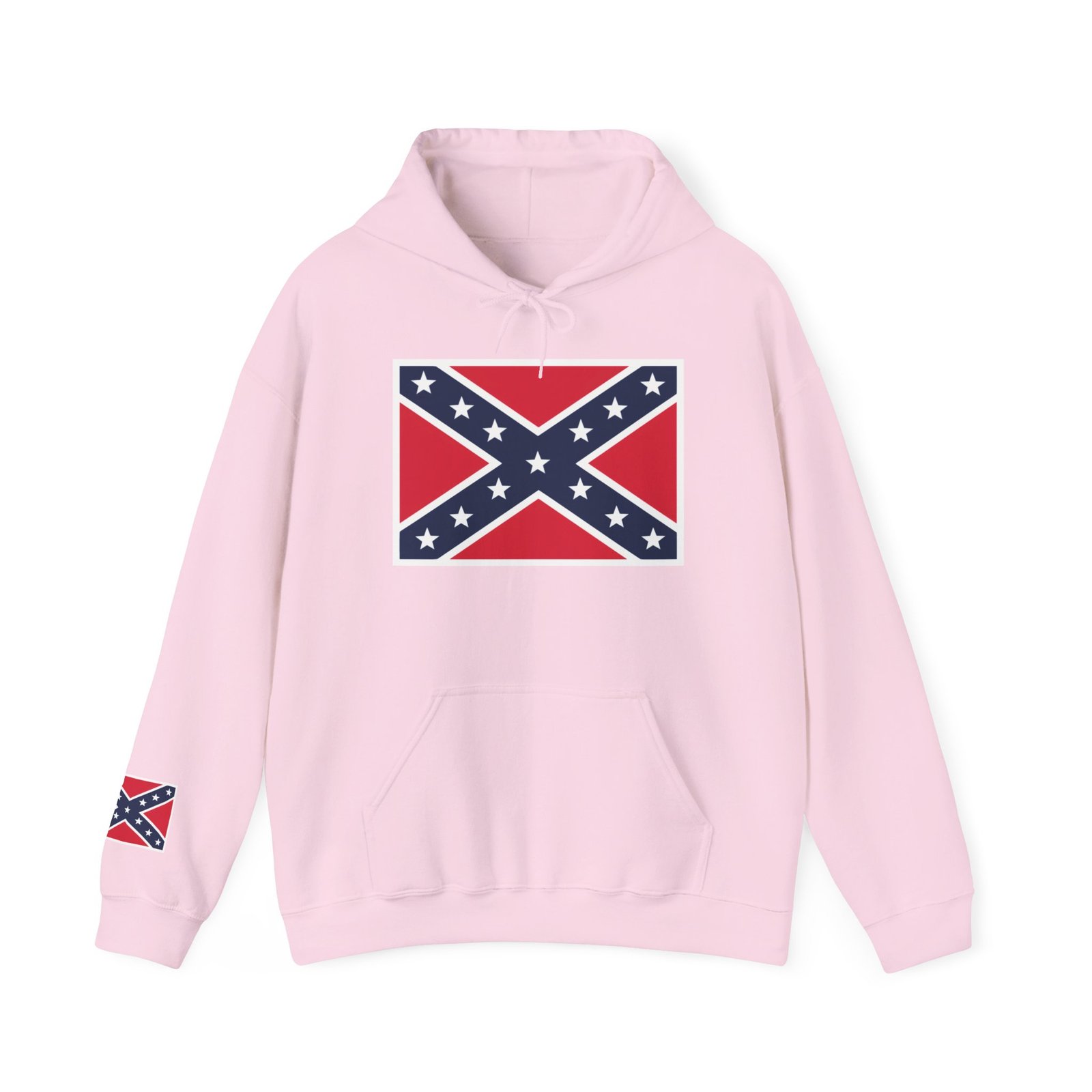 Hoodie - Confederate Battle Flag Pullover - Hooded Sweatshirt - Rebel - Choice of Colors - Image 8