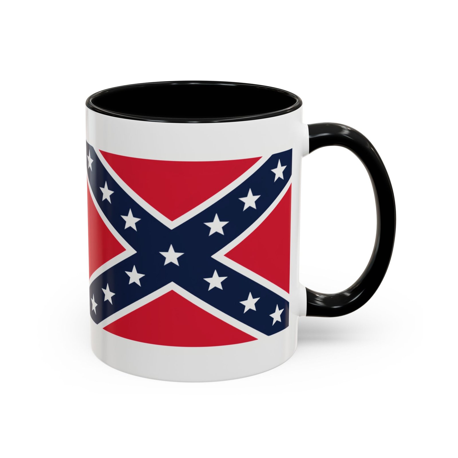 Accent Coffee Mug - Rebel Flag - Confederate - Heritage Cup - Choice of Colors - Image 12
