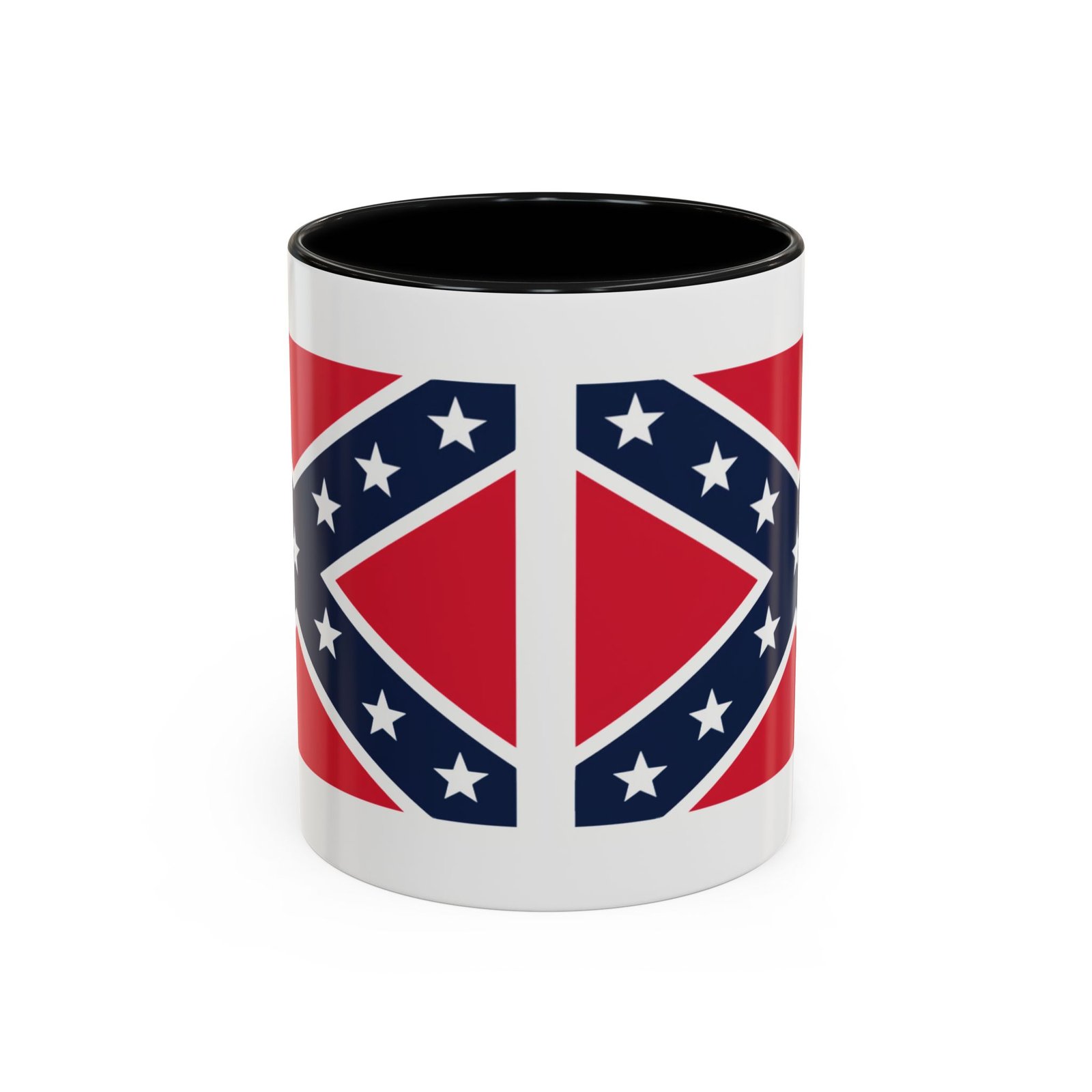 Accent Coffee Mug - Rebel Flag - Confederate - Heritage Cup - Choice of Colors - Image 8