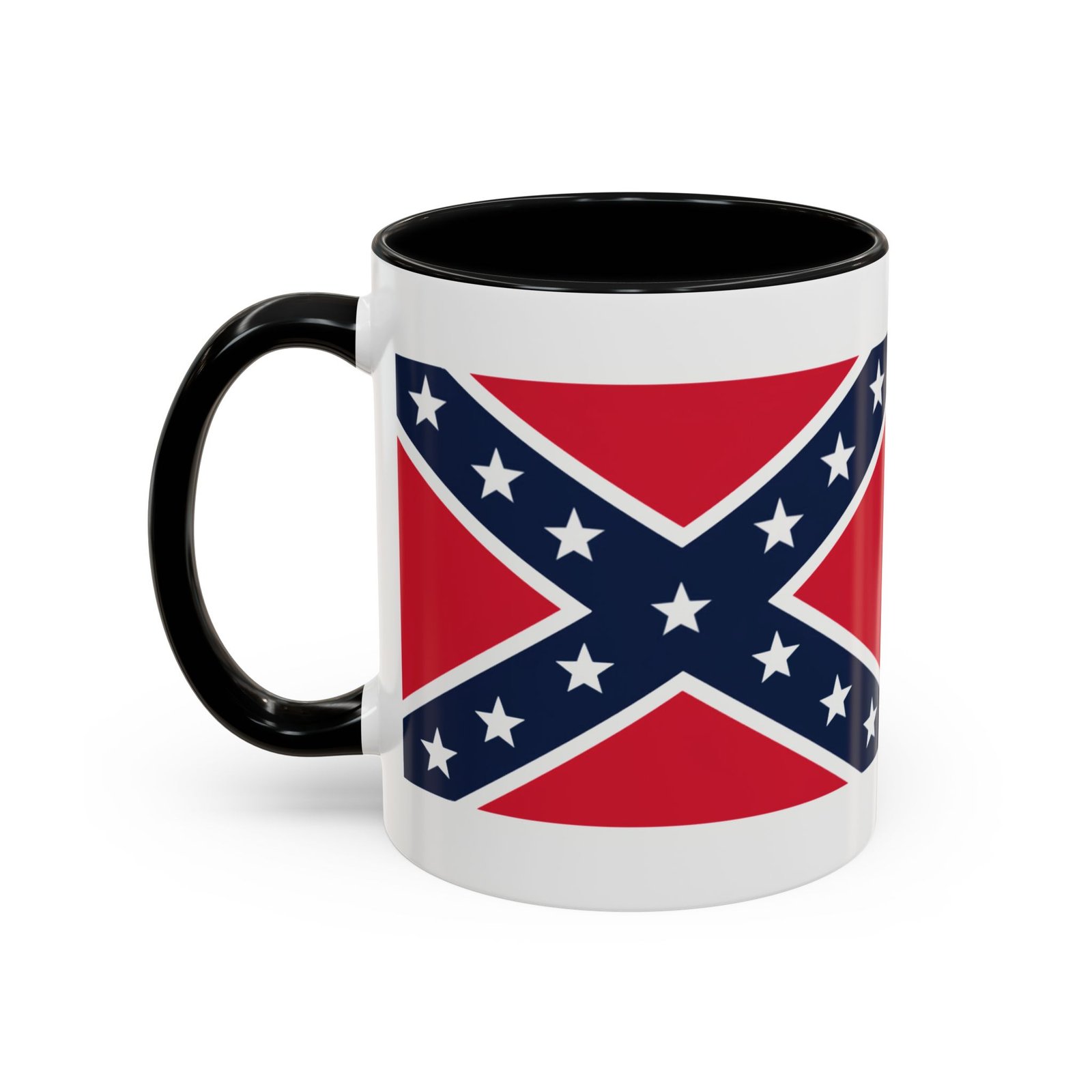 Accent Coffee Mug - Rebel Flag - Confederate - Heritage Cup - Choice of Colors - Image 14