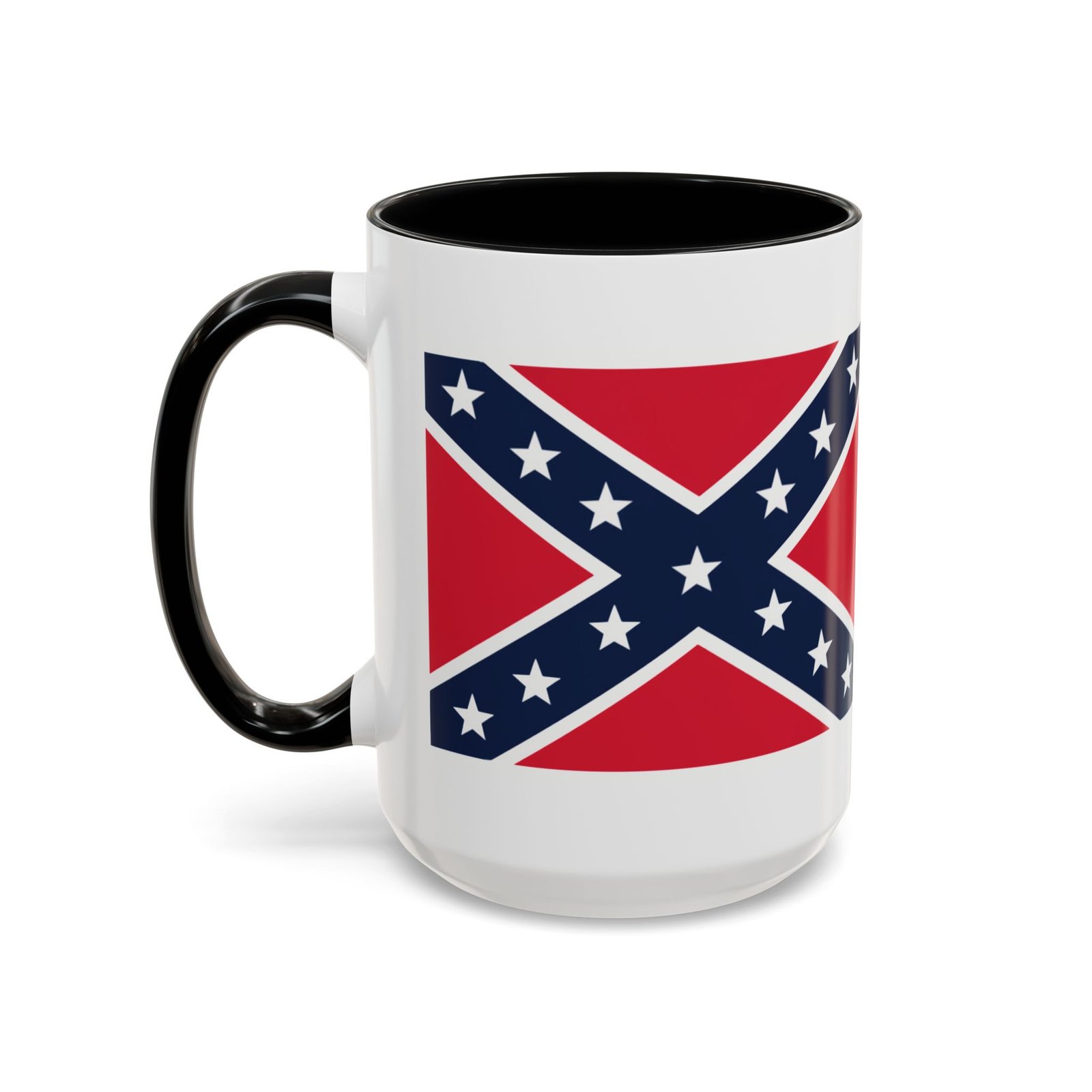 Accent Coffee Mug - Rebel Flag - Confederate - Heritage Cup - Choice of Colors - Image 20