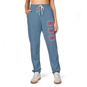 Confederate Flag Sweatpants - Rebel Flag Design - Unisex Sweat Pants - Choice of Colors