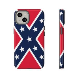 Phone Case - Confederate Flag Design Cover - iPhone 14 15 Versions