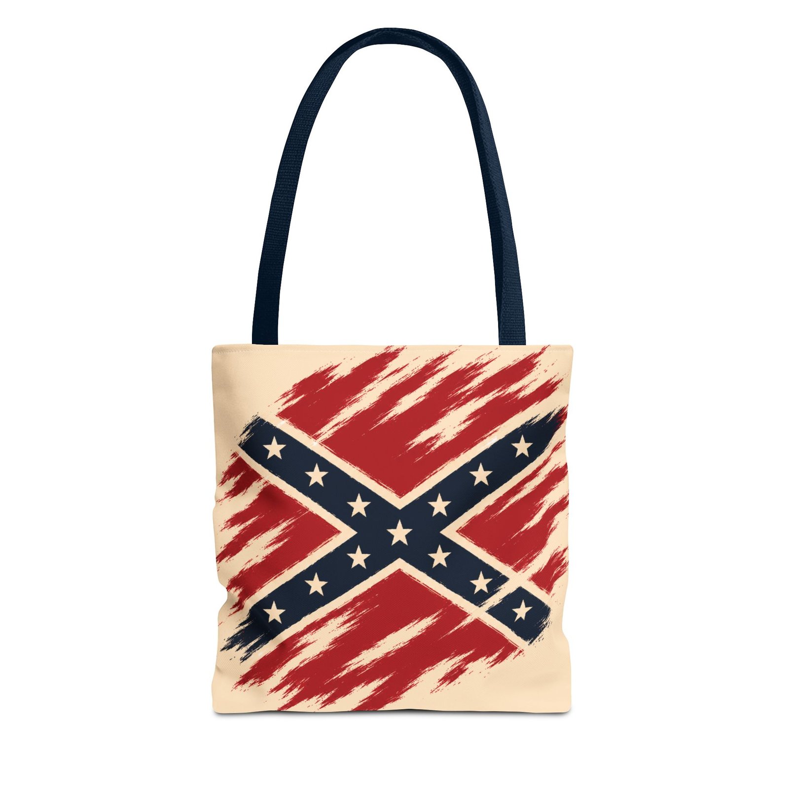 Tote Bag - Stylized Rebel Flag - Confederate - Cream Bag - Choice of Handle Colors 9 Tote Bag - Stylized Rebel Flag - Confederate - Cream Bag - Choice of Handle Colors - Image 9