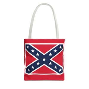 Tote Bag - Rebel Flag - Confederate - Choice of Handle Colors