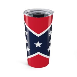 20oz Tumbler - Rebel Flag Stainless Travel Cup - Heritage