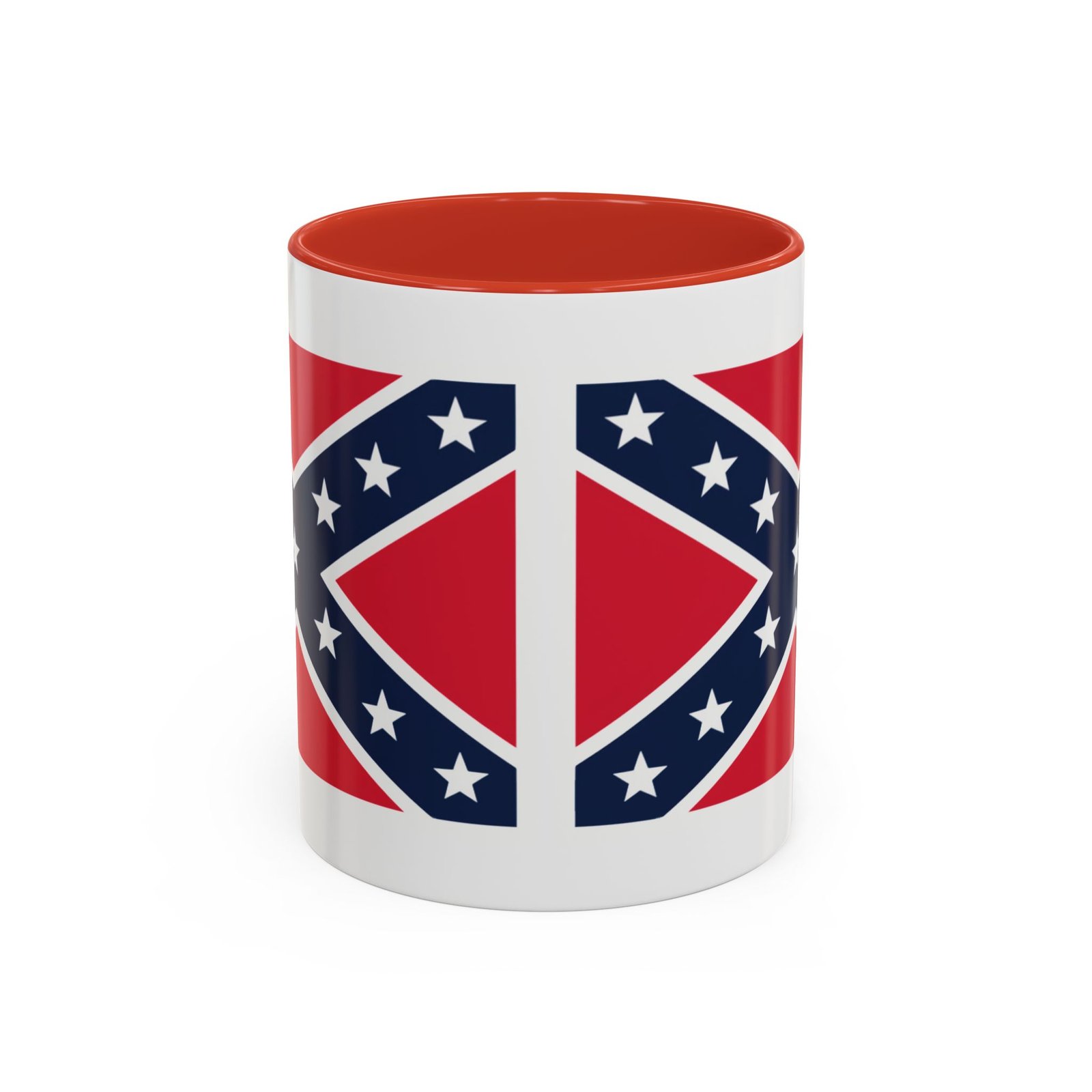 Accent Coffee Mug - Rebel Flag - Confederate - Heritage Cup - Choice of Colors - Image 5