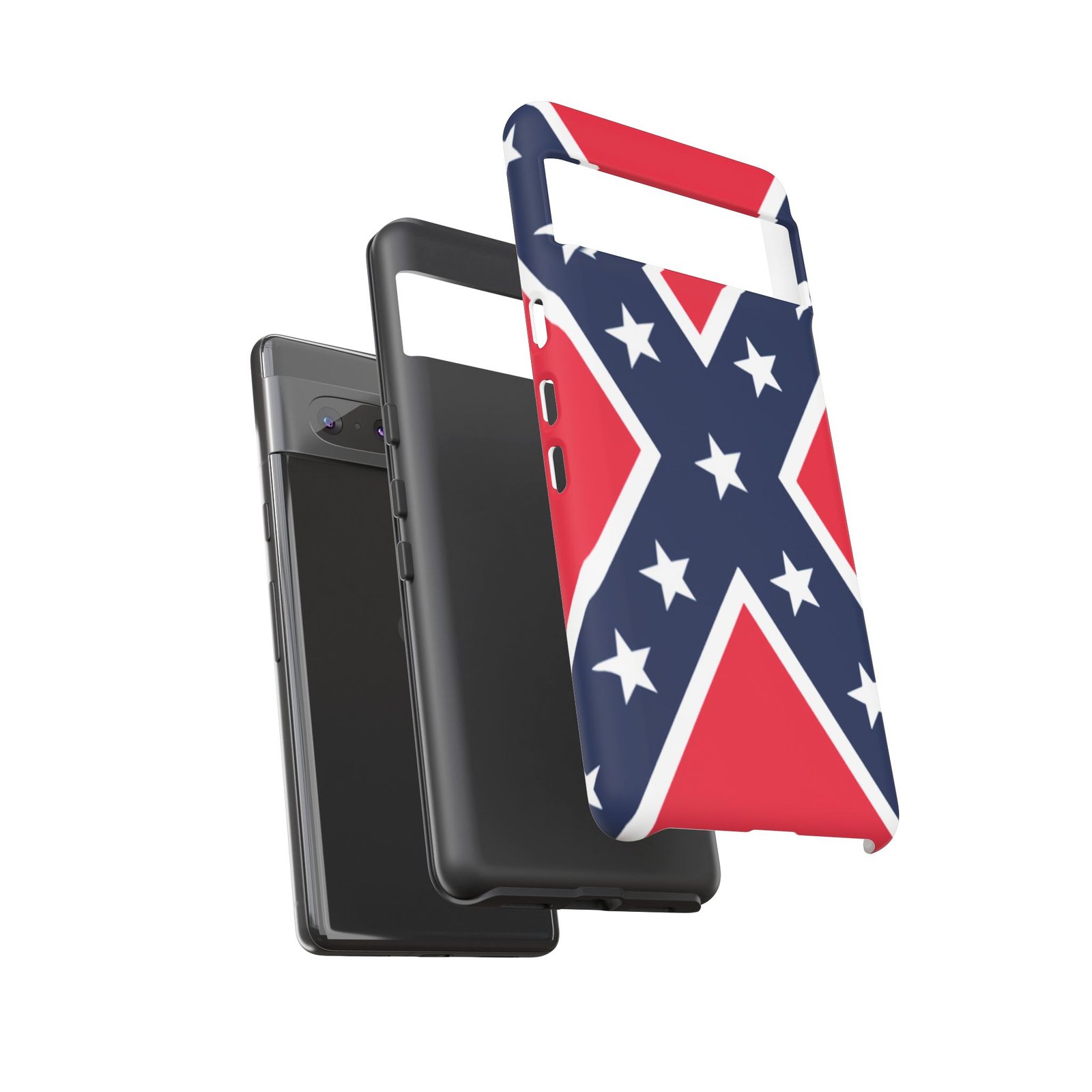 Phone Case - Confederate Flag Design Cover - Google Pixel 6 7 8 9 Versions - Image 13