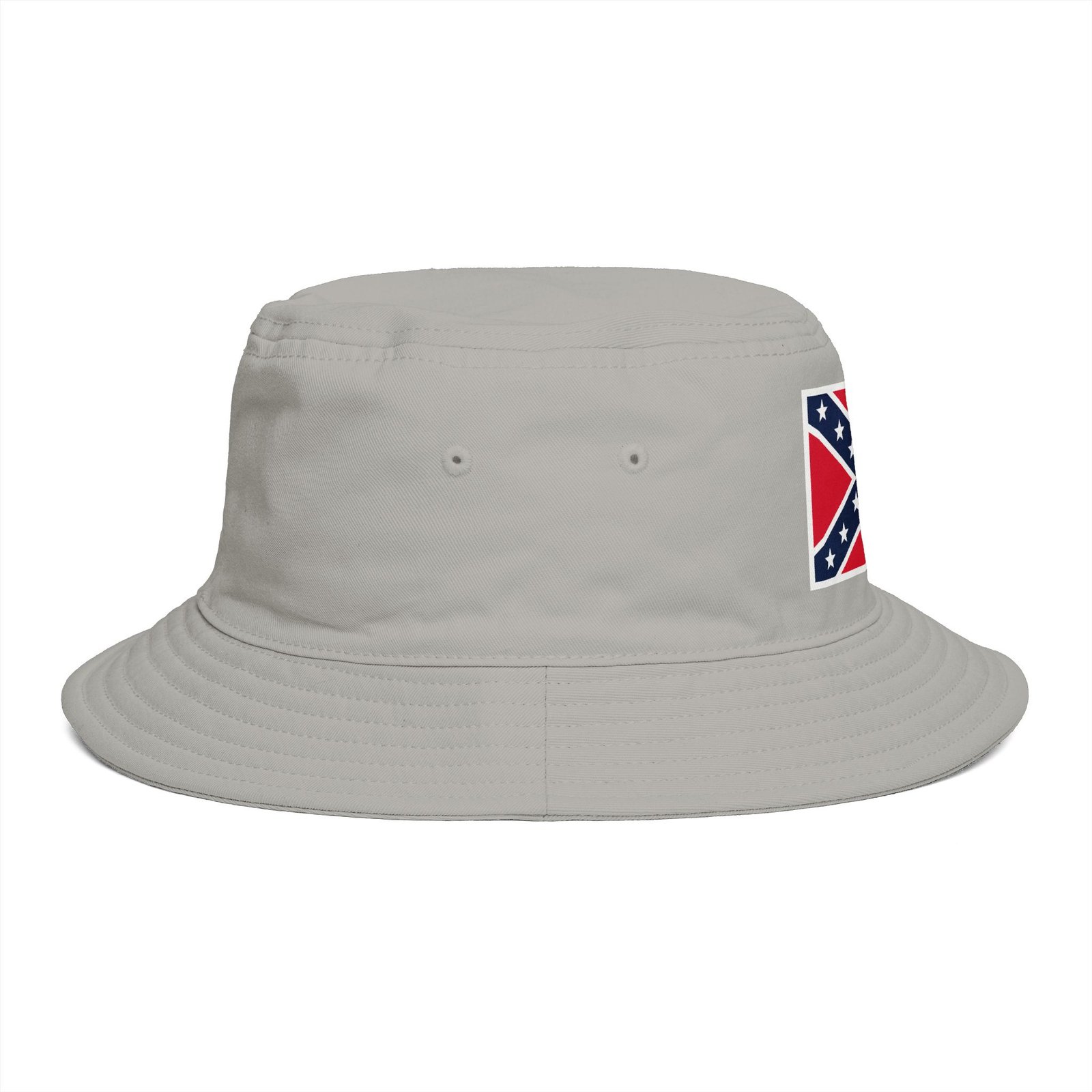 Confederate Flag Bucket Hat - Retro Rebel Patch Summer Sun Hat - Image 9