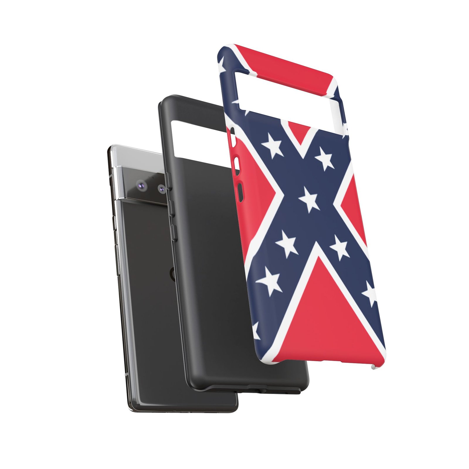 Phone Case - Confederate Flag Design Cover - Google Pixel 6 7 8 9 Versions - Image 23