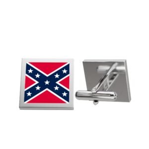Cufflinks - Rebel Flag - Confederate Jewelry - Choice of Metal Colors