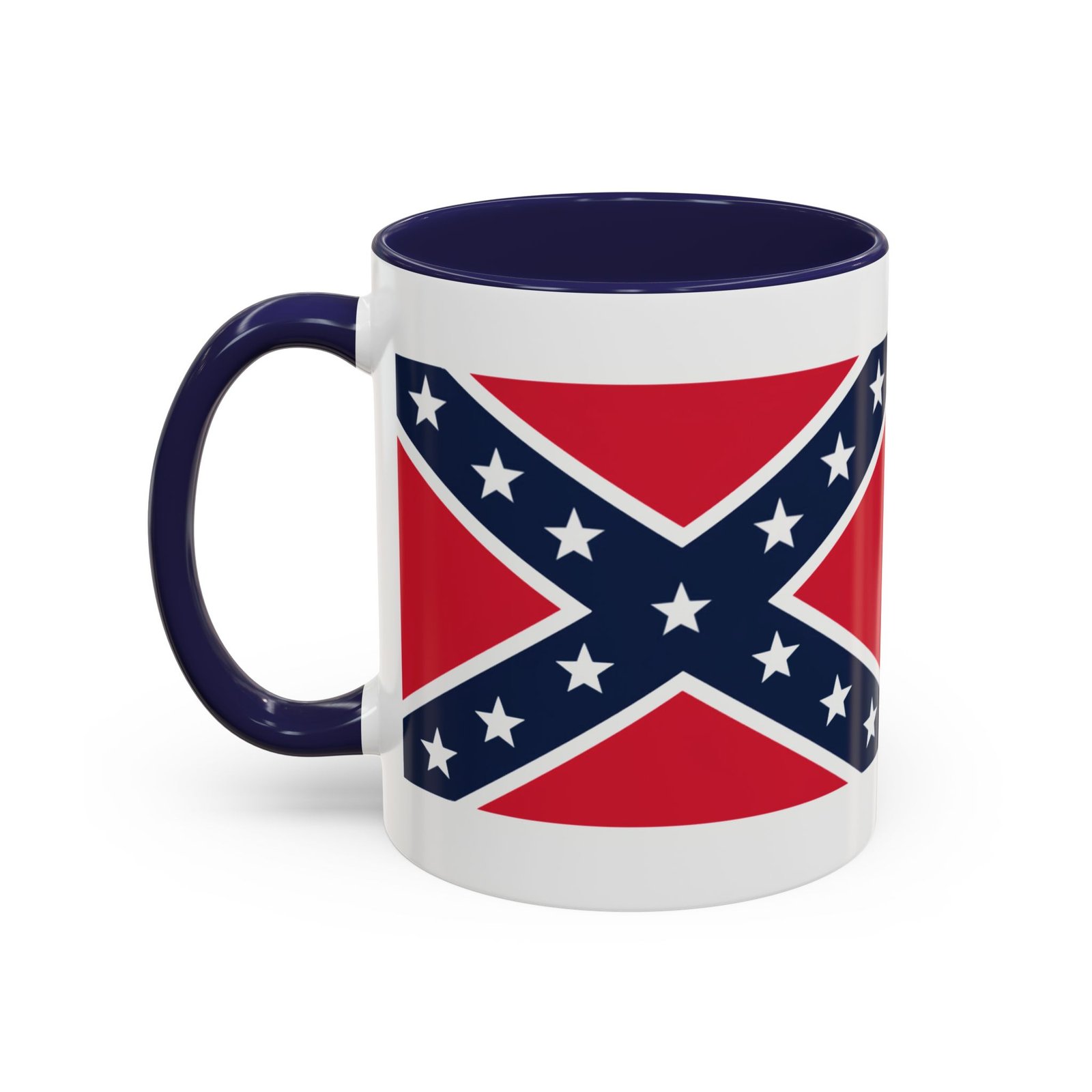 Accent Coffee Mug - Rebel Flag - Confederate - Heritage Cup - Choice of Colors - Image 16
