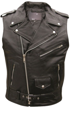 Classic Style Sleeveless Motorcycle Vest - Jacket -  AL2012-AL