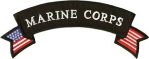 Marine Corps Rocker Banner Vest Patch.